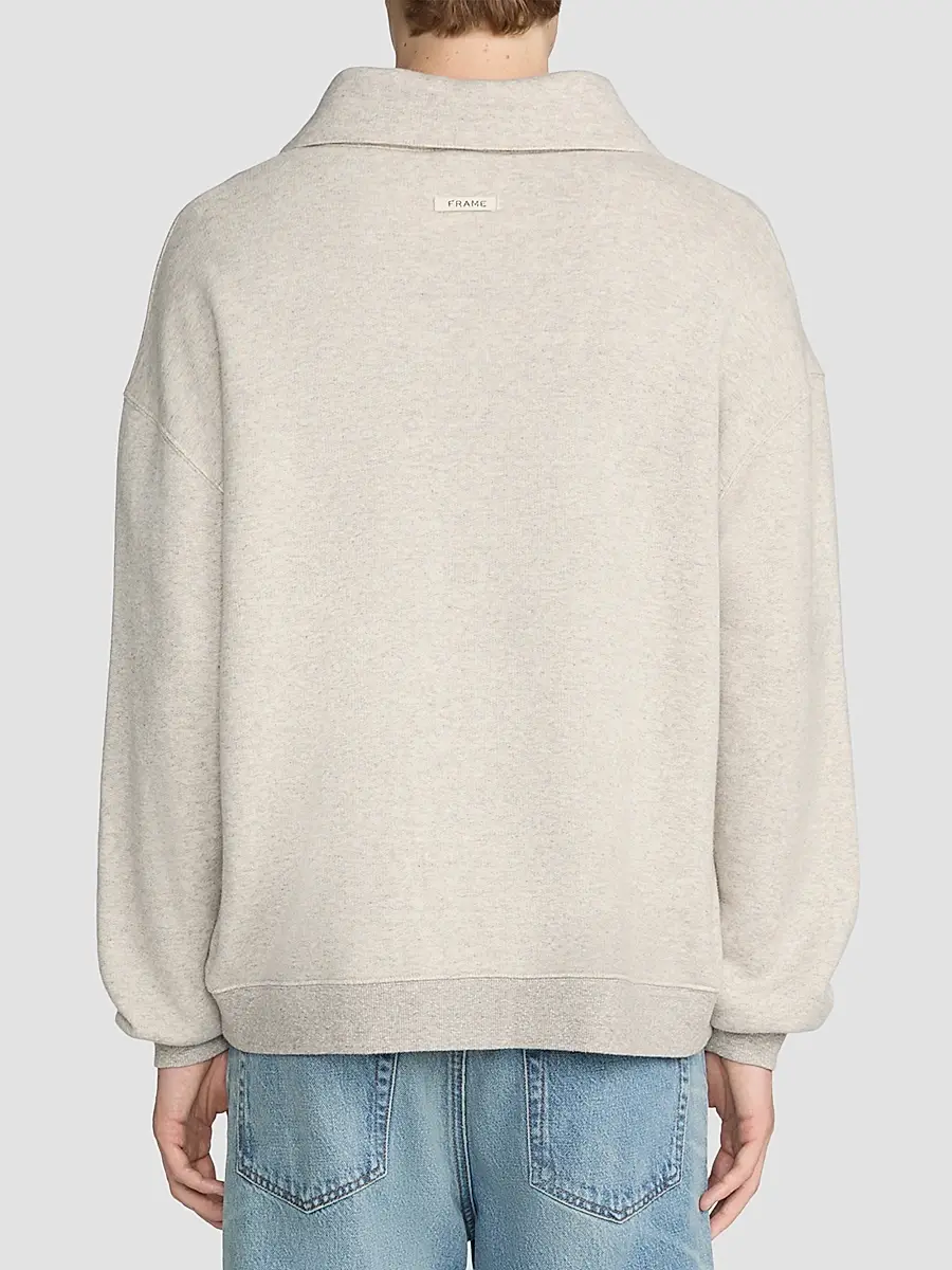 Frame Men's Relaxed Quarter-Zip Sweatshirt | Thumbnail 3