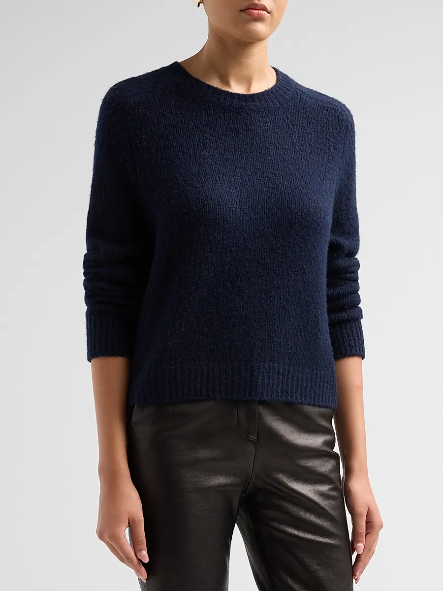 Lisa Yang Women's Solene Cashmere-Silk Regular-Fit Sweater | Thumbnail 4 Lisa Yang Women's Solene Cashmere-Silk Regular-Fit Sweater | Thumbnail 4