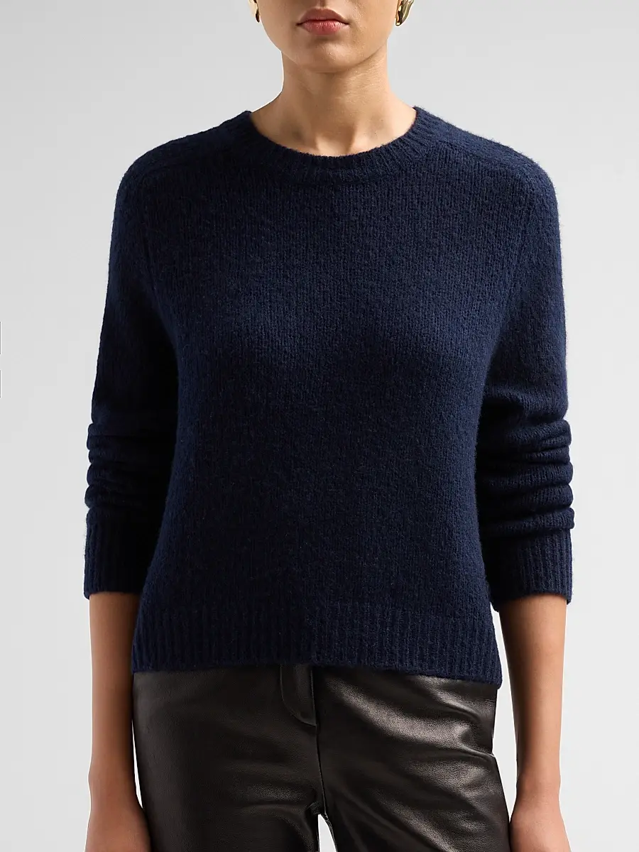 Lisa Yang Women's Solene Cashmere-Silk Regular-Fit Sweater | Thumbnail 5 Lisa Yang Women's Solene Cashmere-Silk Regular-Fit Sweater | Thumbnail 5