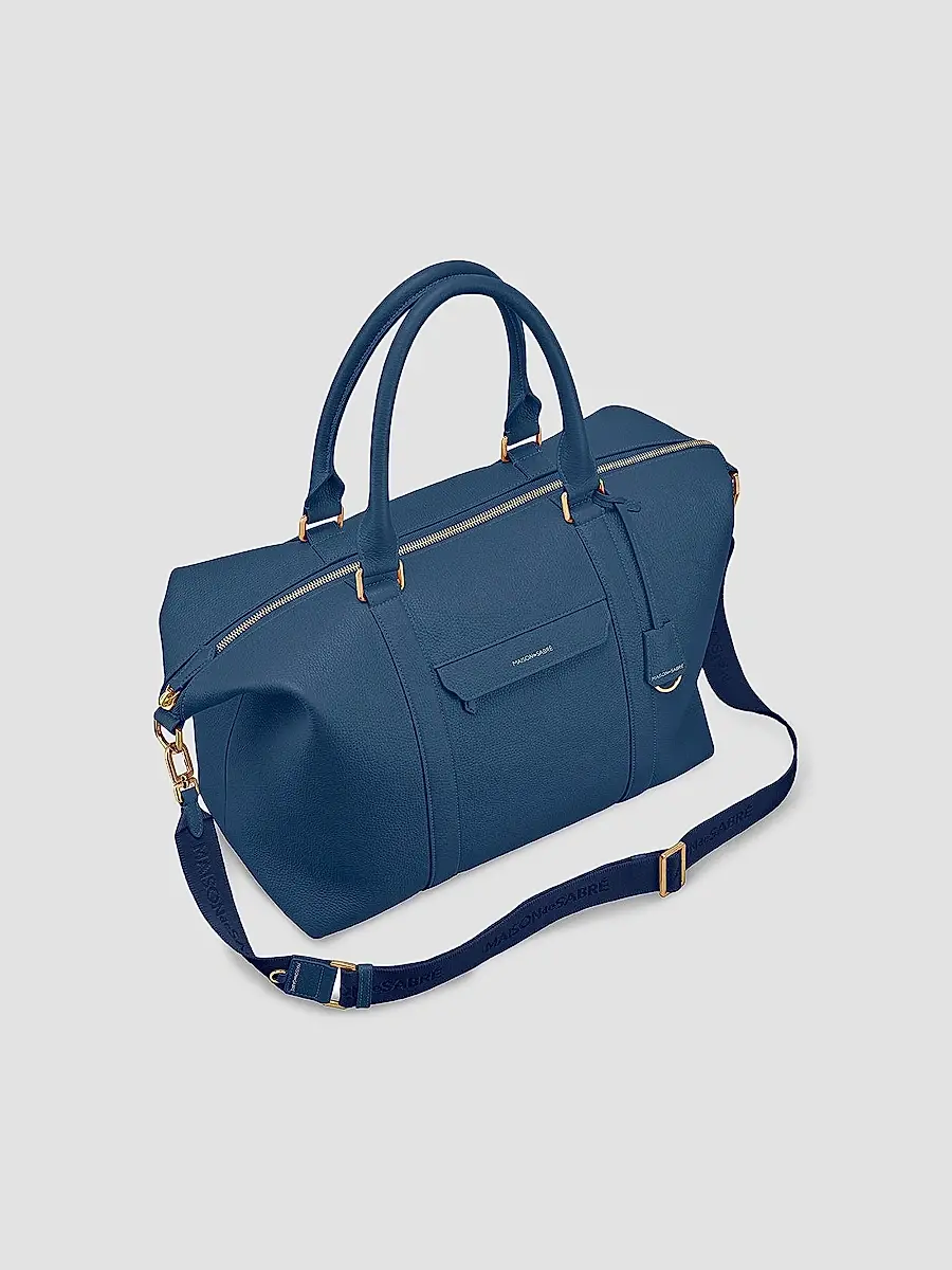 MAISON de SABRÉ Men's Large Leather Weekender Bag | Thumbnail 4 MAISON de SABRÉ Men's Large Leather Weekender Bag | Thumbnail 4
