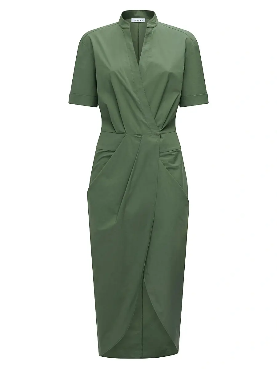 CALLAS MILANO Women's Bali Wrap Shirtdress