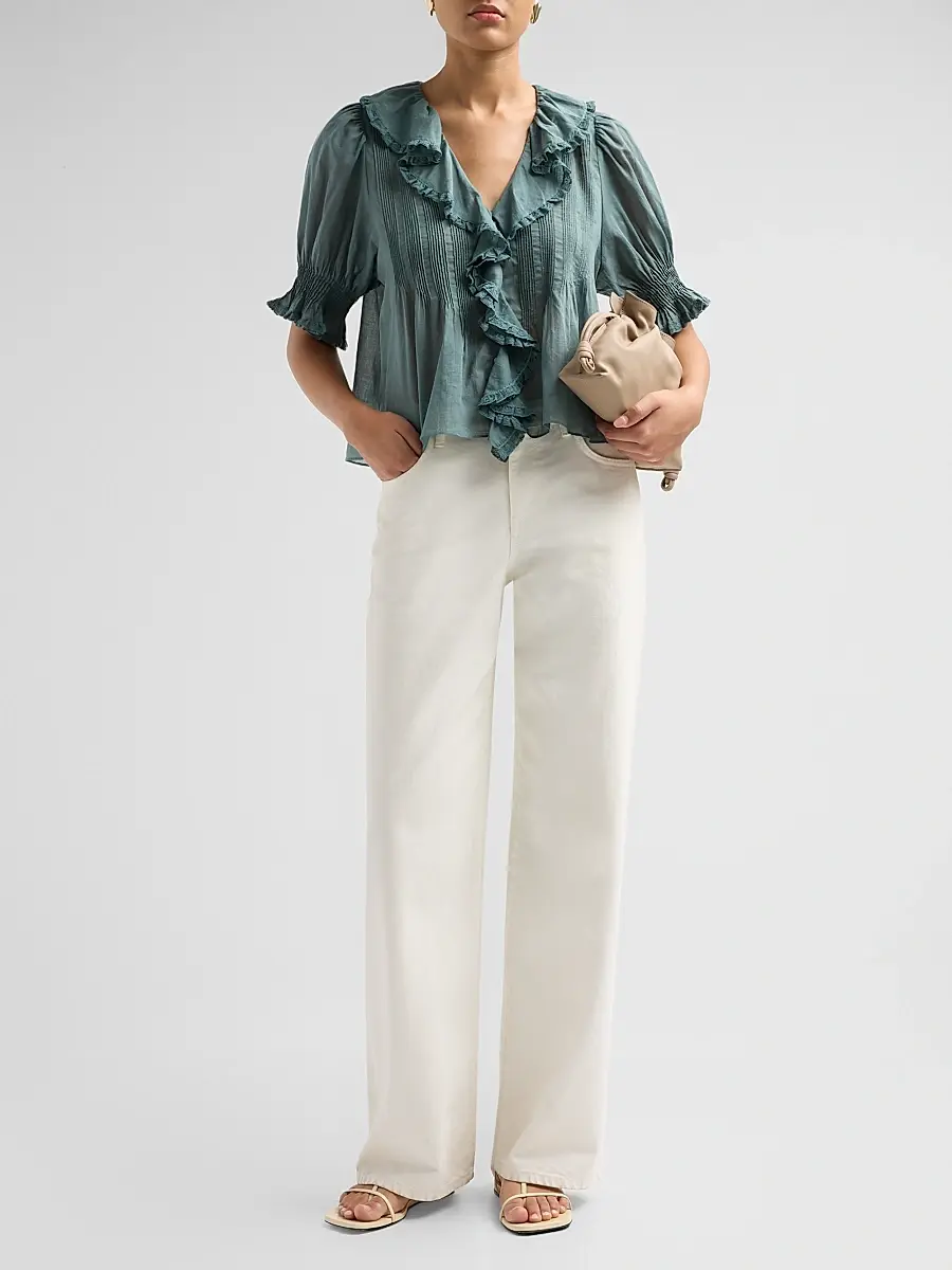 DÔEN Women's Henri Ruffled Top | Thumbnail 2 DÔEN Women's Henri Ruffled Top | Thumbnail 2