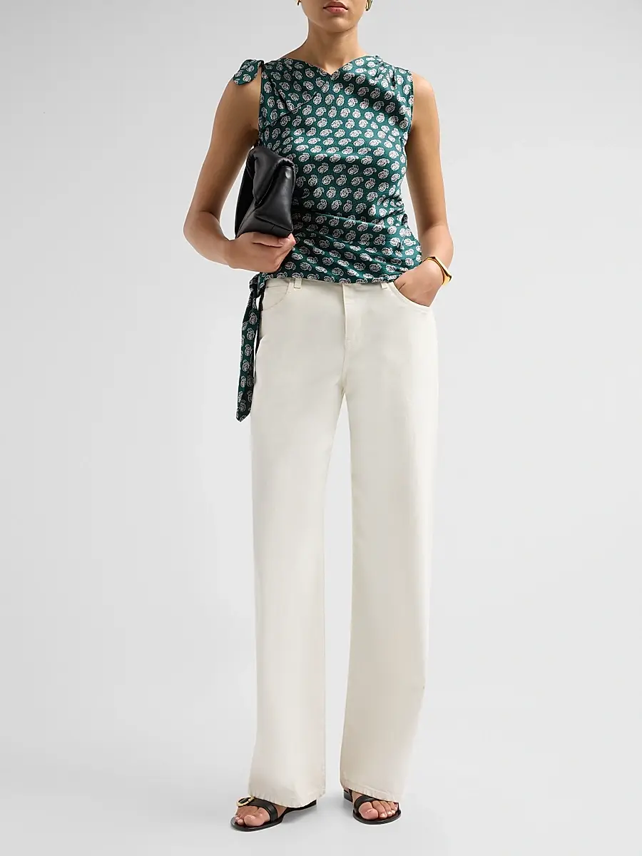 DÔEN Women's Janille Paisley Silk Top | Thumbnail 2 DÔEN Women's Janille Paisley Silk Top | Thumbnail 2