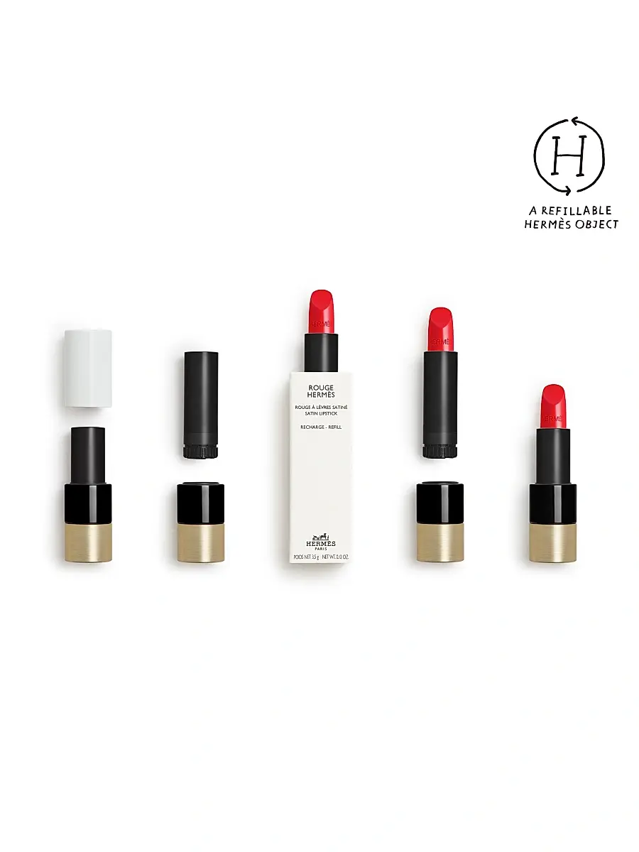 HERMÈS Women's Rouge Hermès Satin Lipstick Refill | Thumbnail 4 HERMÈS Women's Rouge Hermès Satin Lipstick Refill | Thumbnail 4