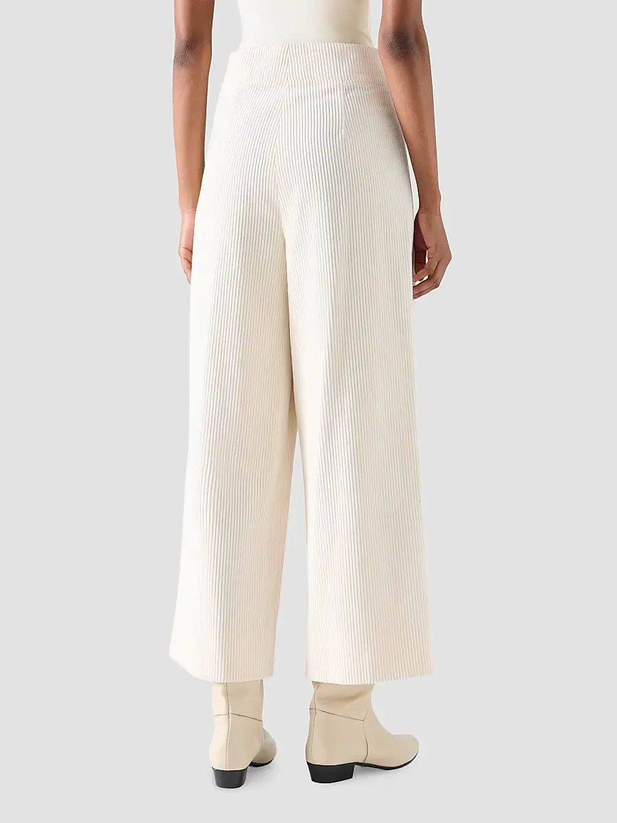 Akris punto Women's Federica Cotton Corduroy Crop Pants | Thumbnail 3