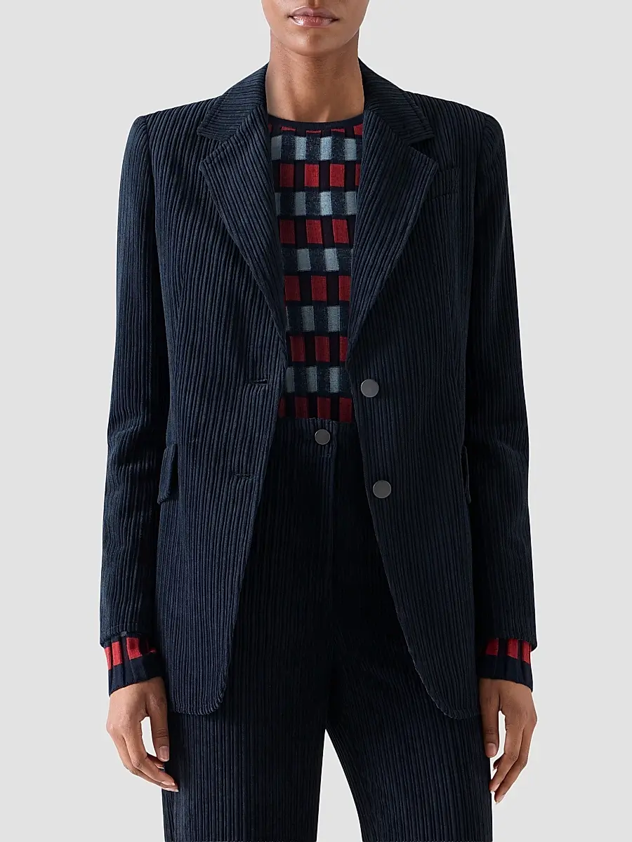 Akris punto Women's Techno Corduroy Blazer | Thumbnail 4 Akris punto Women's Techno Corduroy Blazer | Thumbnail 4