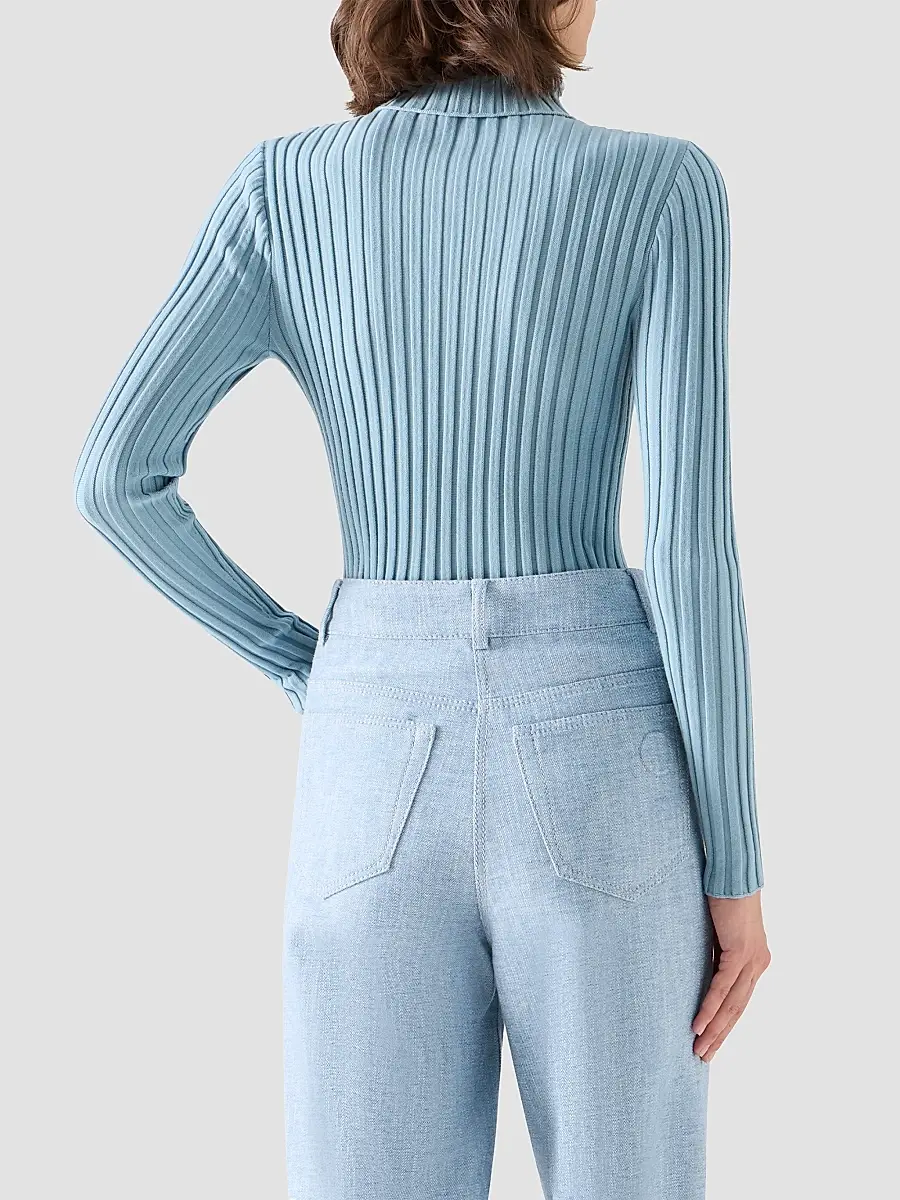 Akris punto Women's Wool Knit Turtleneck Sweater | Thumbnail 3 Akris punto Women's Wool Knit Turtleneck Sweater | Thumbnail 3