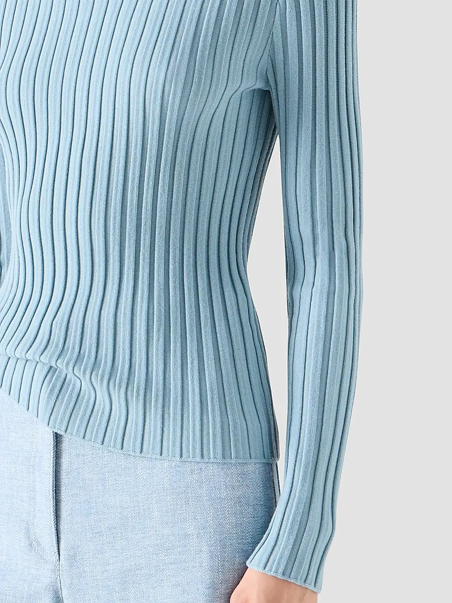 Akris punto Women's Wool Knit Turtleneck Sweater | Thumbnail 5 Akris punto Women's Wool Knit Turtleneck Sweater | Thumbnail 5