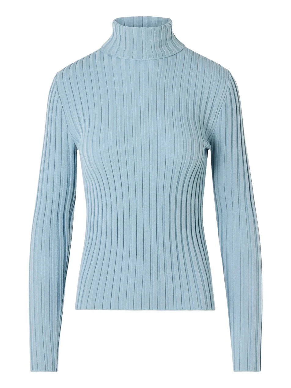 Akris punto Women's Wool Knit Turtleneck Sweater
