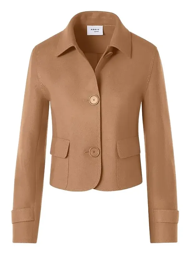 Women's Boxy Wool-Blend Jacket Women's Boxy Wool-Blend Jacket