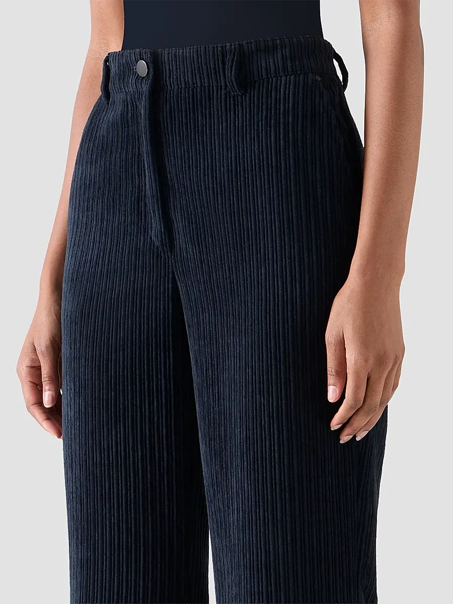 Akris punto Women's Celia Techno Corduroy Pants | Thumbnail 4
