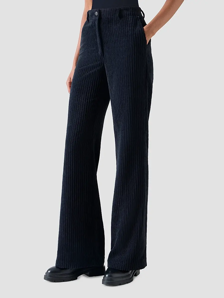 Akris punto Women's Celia Techno Corduroy Pants | Thumbnail 5