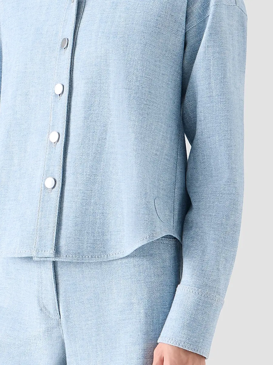 Akris punto Women's Winter Denim Shirt | Thumbnail 5 Akris punto Women's Winter Denim Shirt | Thumbnail 5