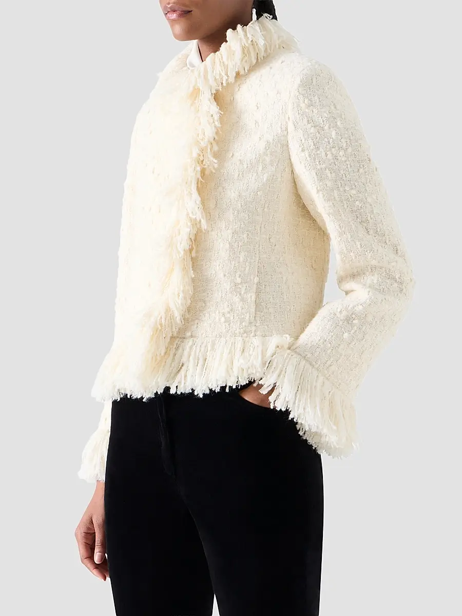 Akris punto Women's Bouclé Tweed Wool-Blend Jacket | Thumbnail 6 Akris punto Women's Bouclé Tweed Wool-Blend Jacket | Thumbnail 6