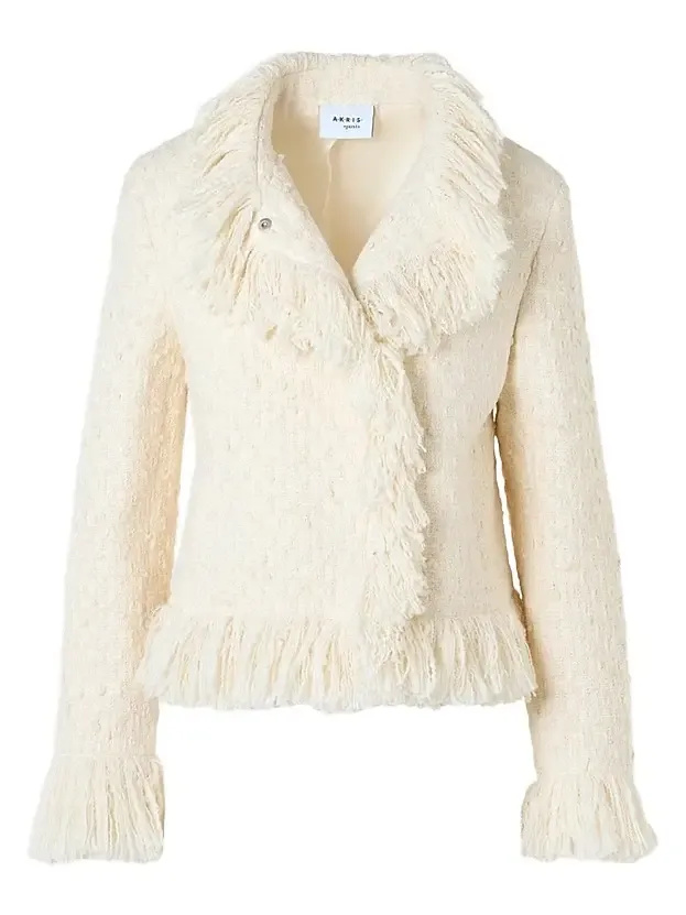 Women's Bouclé Tweed Wool-Blend Jacket