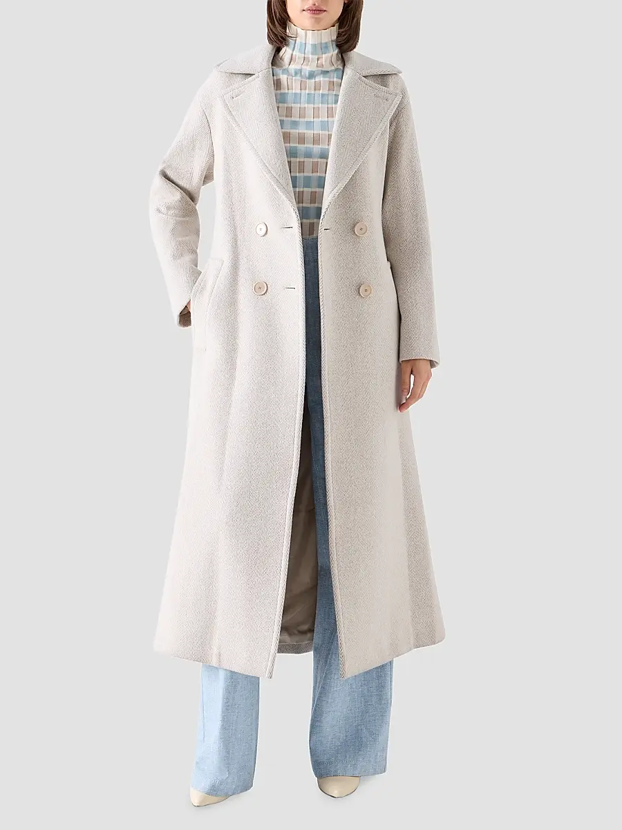Akris punto Women's Herringbone Wool Coat | Thumbnail 2 Akris punto Women's Herringbone Wool Coat | Thumbnail 2