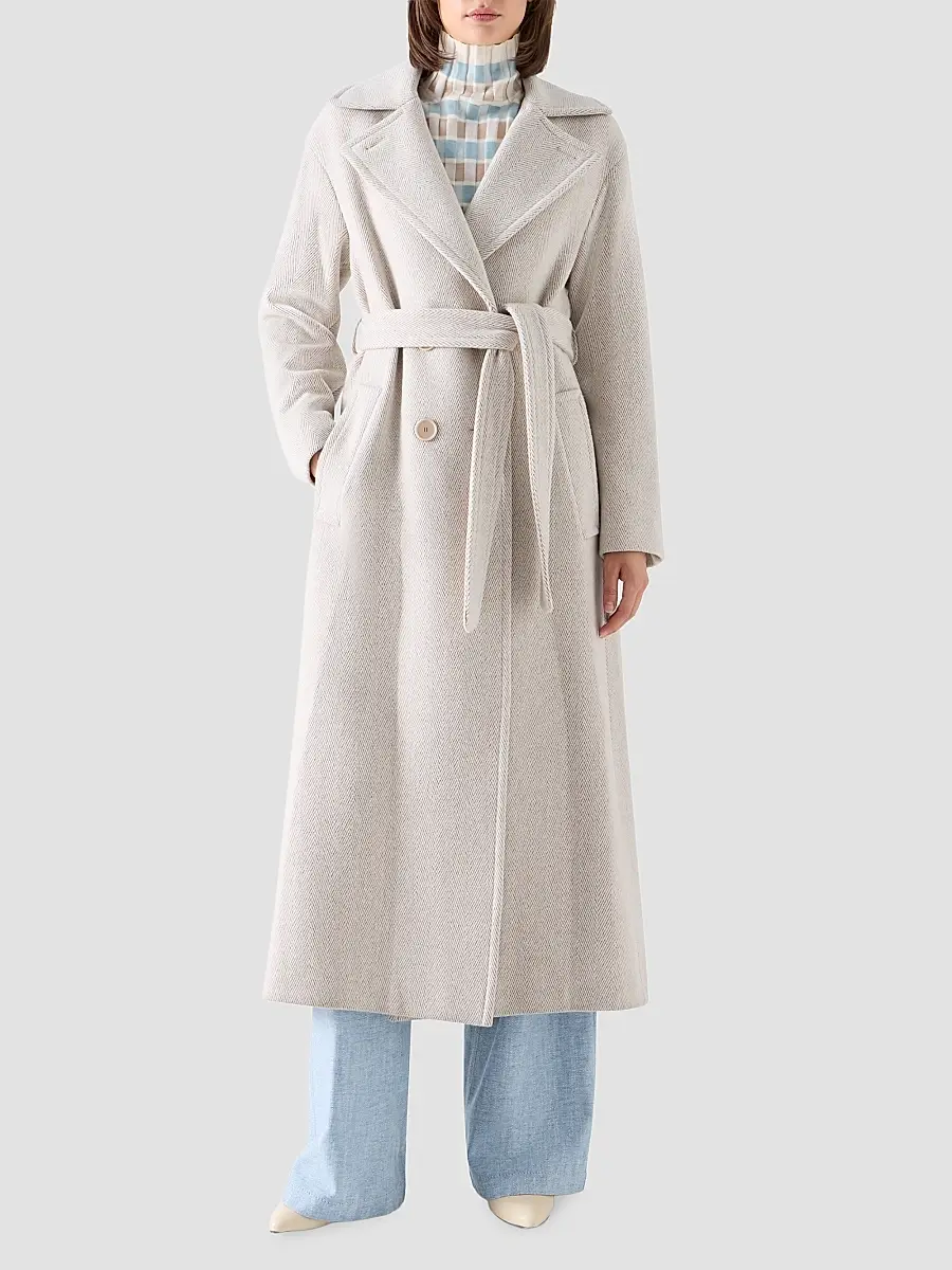 Akris punto Women's Herringbone Wool Coat | Thumbnail 4 Akris punto Women's Herringbone Wool Coat | Thumbnail 4