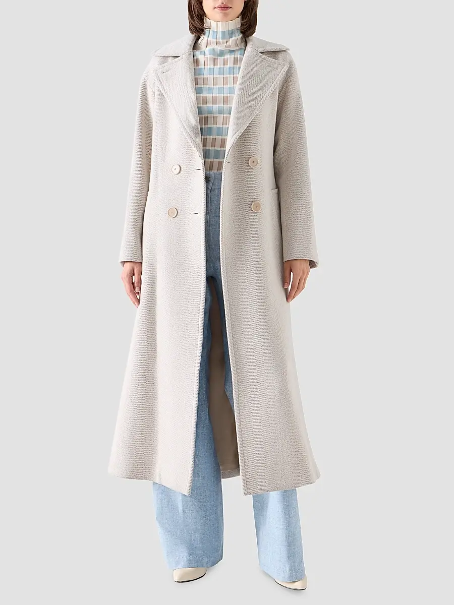 Akris punto Women's Herringbone Wool Coat | Thumbnail 7 Akris punto Women's Herringbone Wool Coat | Thumbnail 7