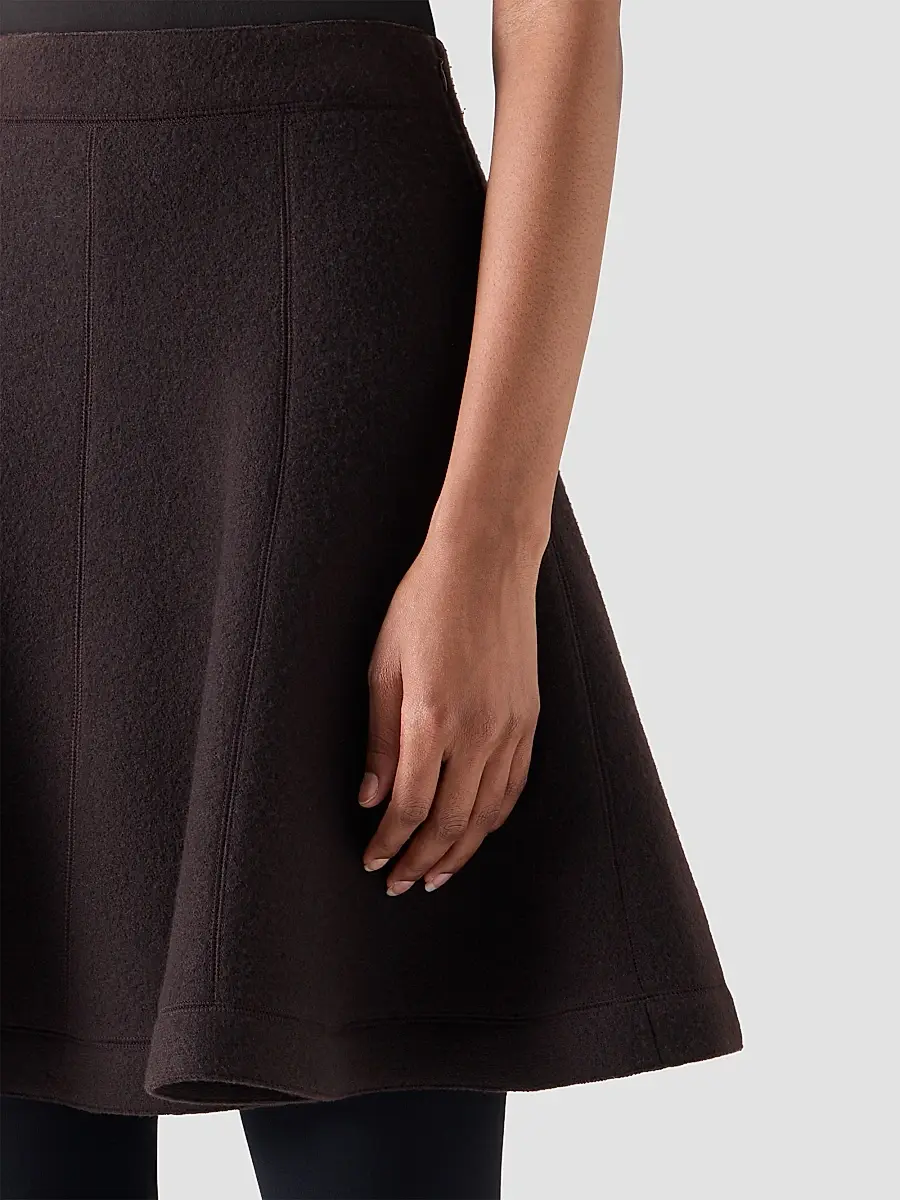 Akris punto Women's Boiled Wool Panel Mini Skirt | Thumbnail 5