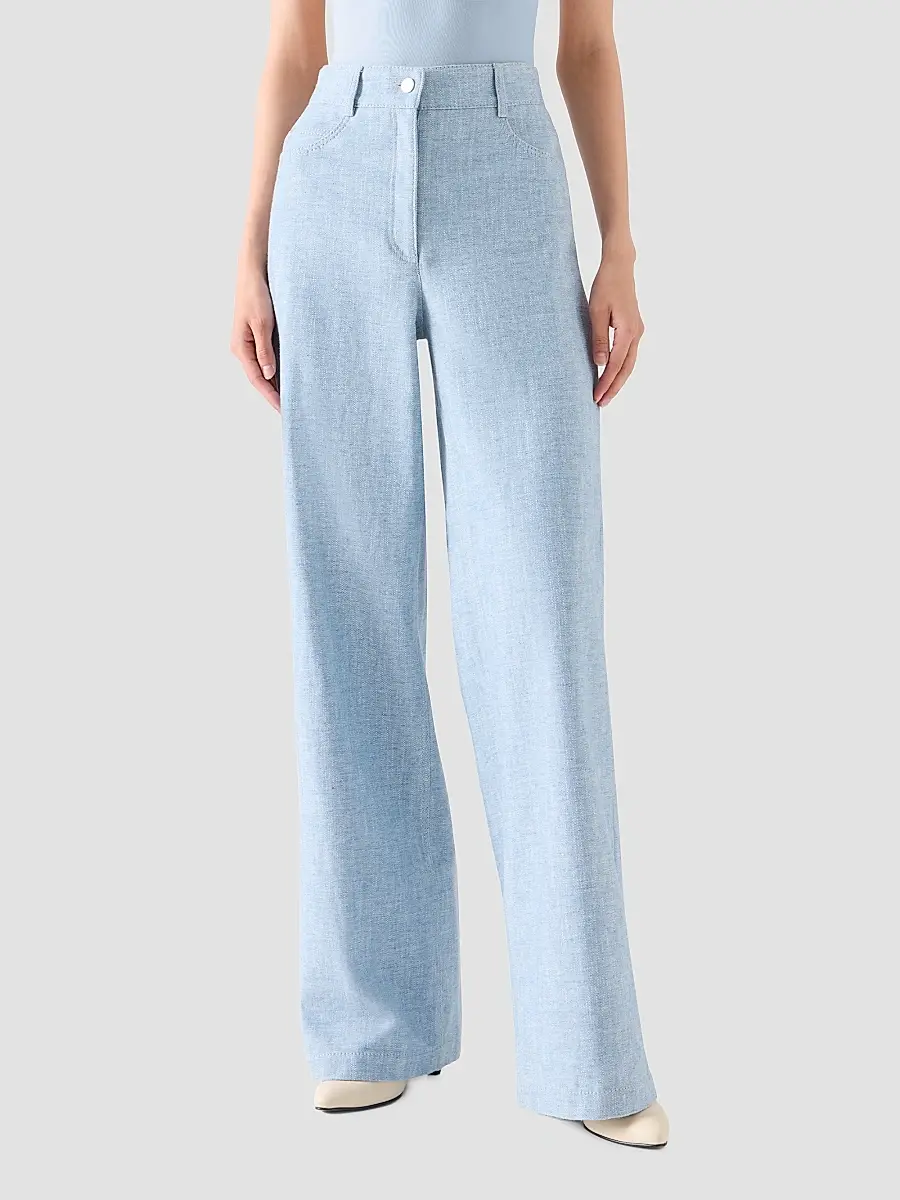 Akris punto Women's Cooper High-Rise Denim Pants | Thumbnail 2 Akris punto Women's Cooper High-Rise Denim Pants | Thumbnail 2