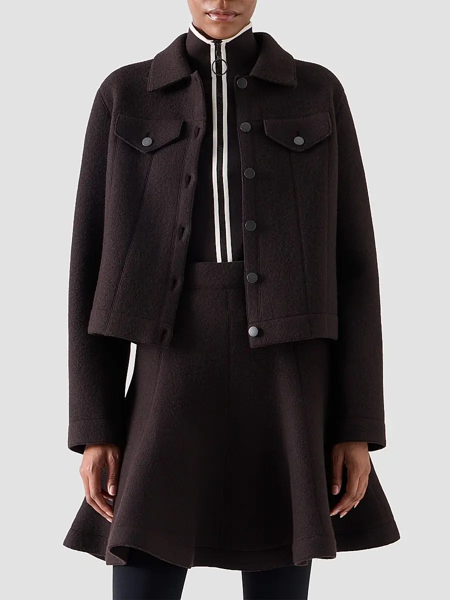 Akris punto Women's Boiled Wool Jacket | Thumbnail 4 Akris punto Women's Boiled Wool Jacket | Thumbnail 4