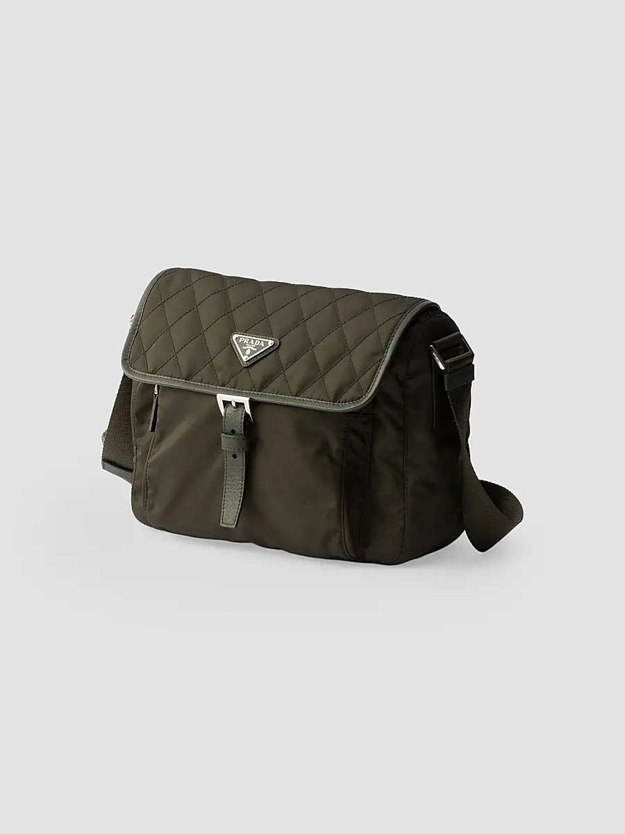 Prada Women's Medium Quilted Nylon Shoulder Bag | Thumbnail 4