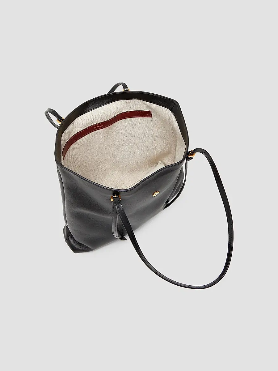 Versace Women's Medusa Small Leather Tote Bag | Thumbnail 2 Versace Women's Medusa Small Leather Tote Bag | Thumbnail 2