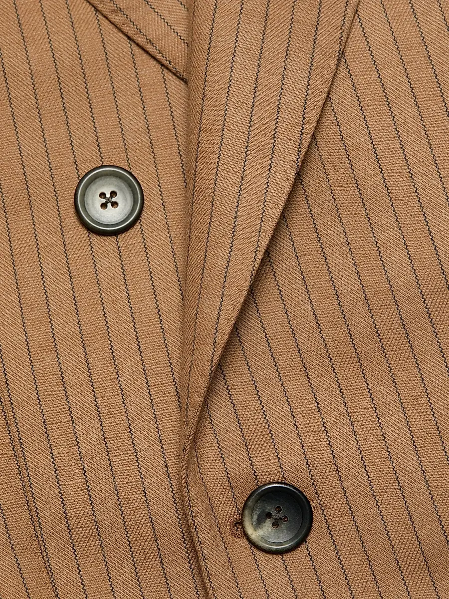 Tom Ford Men's Herringbone Stripe Double-Breasted Blazer | Thumbnail 6 Tom Ford Men's Herringbone Stripe Double-Breasted Blazer | Thumbnail 6