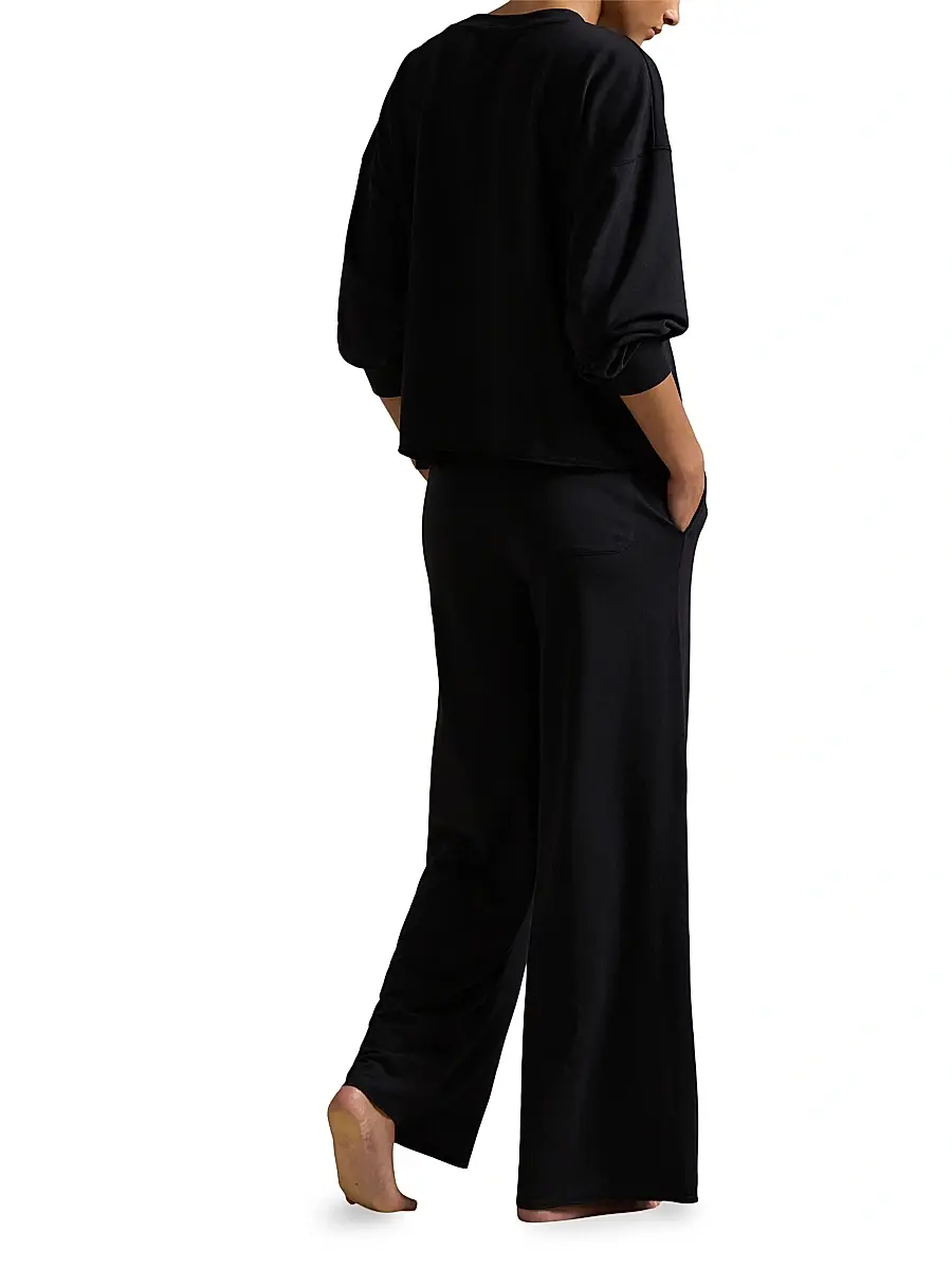 Polo Ralph Lauren Women's French Terry 2-Piece Pajama Set | Thumbnail 3