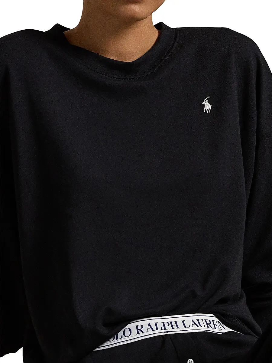 Polo Ralph Lauren Women's French Terry 2-Piece Pajama Set | Thumbnail 5