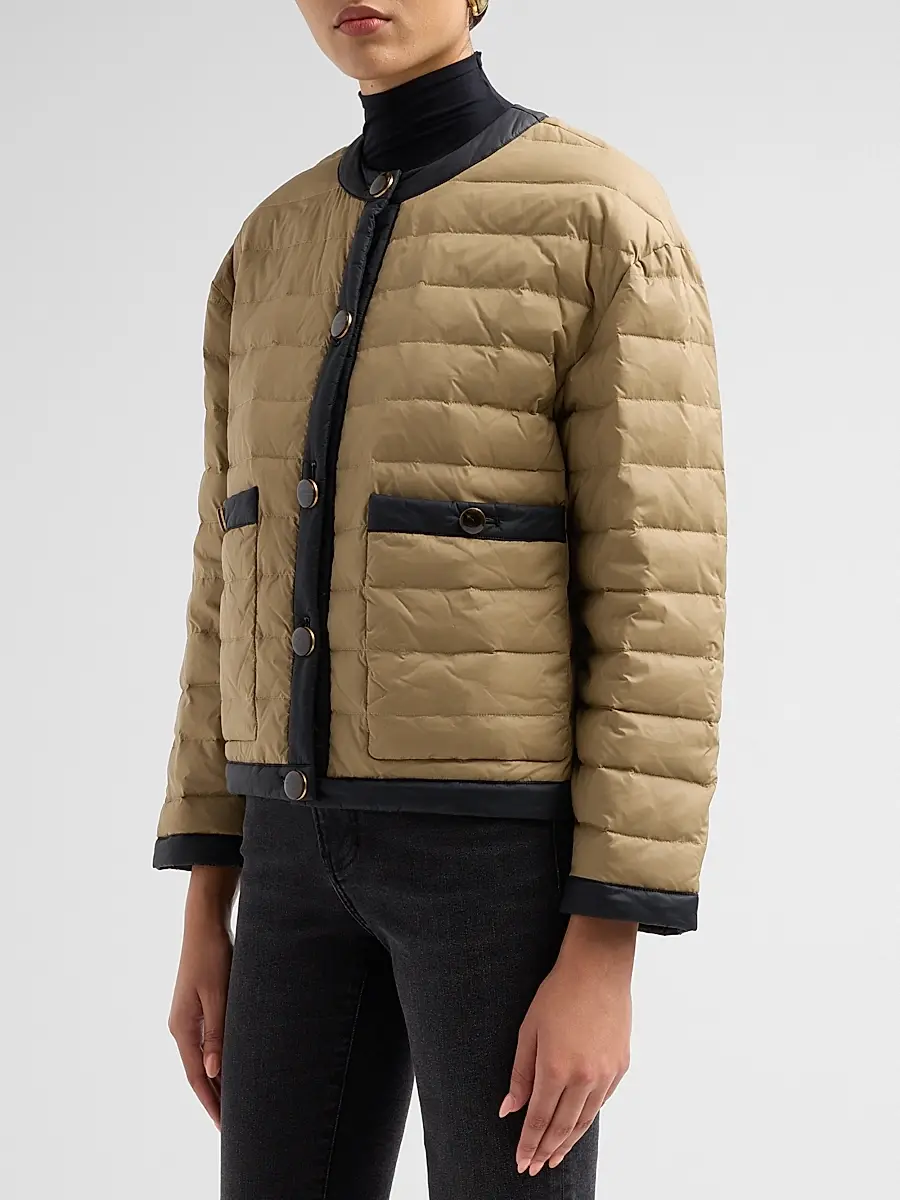 Veronica Beard Women's Pearson Quilted Button-Front Jacket | Thumbnail 4 Veronica Beard Women's Pearson Quilted Button-Front Jacket | Thumbnail 4