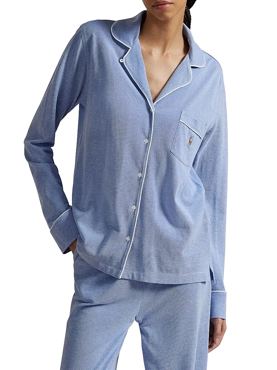Polo Ralph Lauren Women's Knit Oxford Madison Pajamas | Thumbnail 5 Polo Ralph Lauren Women's Knit Oxford Madison Pajamas | Thumbnail 5
