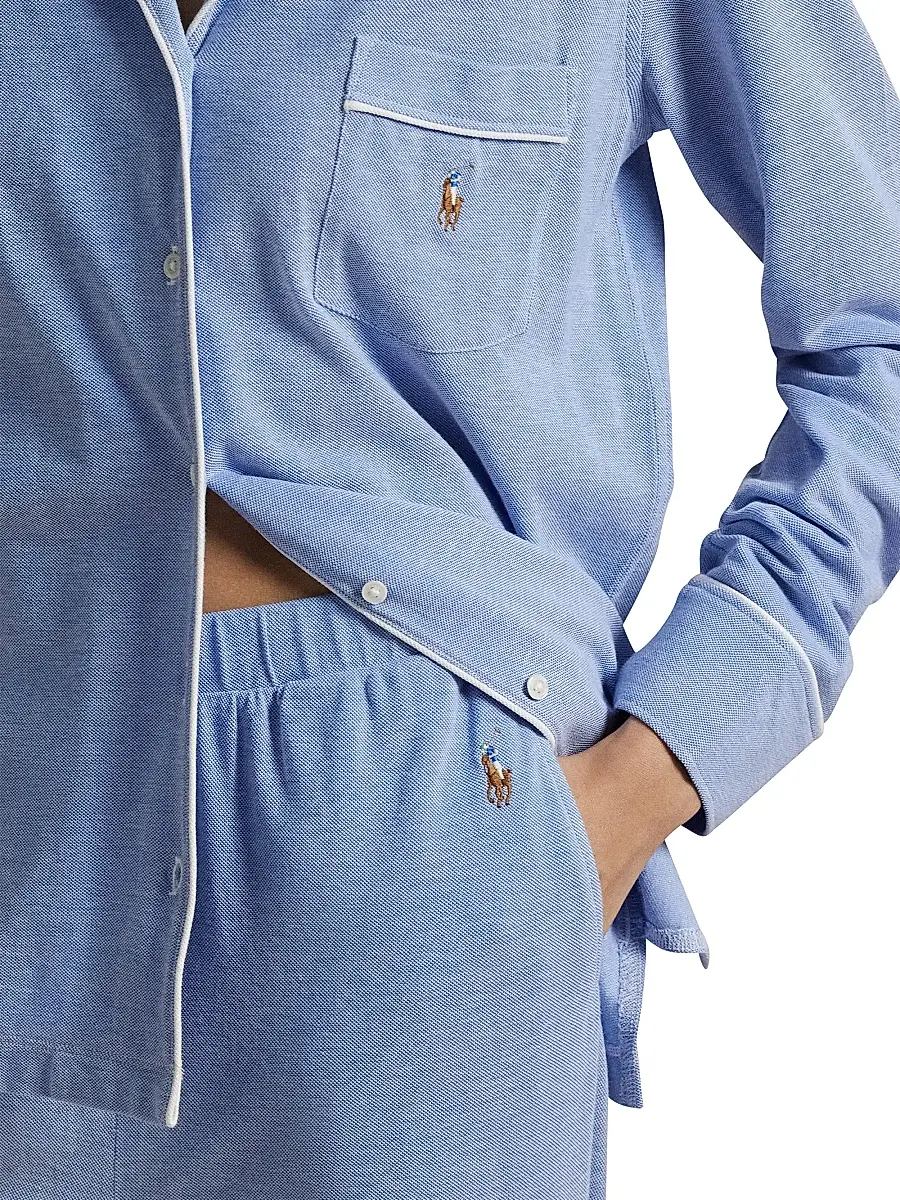 Polo Ralph Lauren Women's Knit Oxford Madison Pajamas | Thumbnail 6 Polo Ralph Lauren Women's Knit Oxford Madison Pajamas | Thumbnail 6