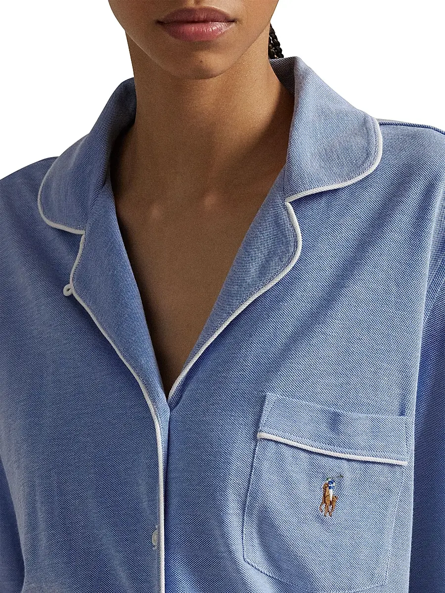 Polo Ralph Lauren Women's Knit Oxford Madison Pajamas | Thumbnail 7 Polo Ralph Lauren Women's Knit Oxford Madison Pajamas | Thumbnail 7