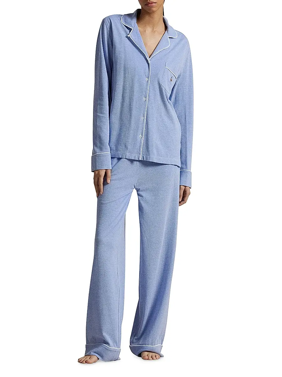 Polo Ralph Lauren Women's Knit Oxford Madison Pajamas | Thumbnail 8 Polo Ralph Lauren Women's Knit Oxford Madison Pajamas | Thumbnail 8