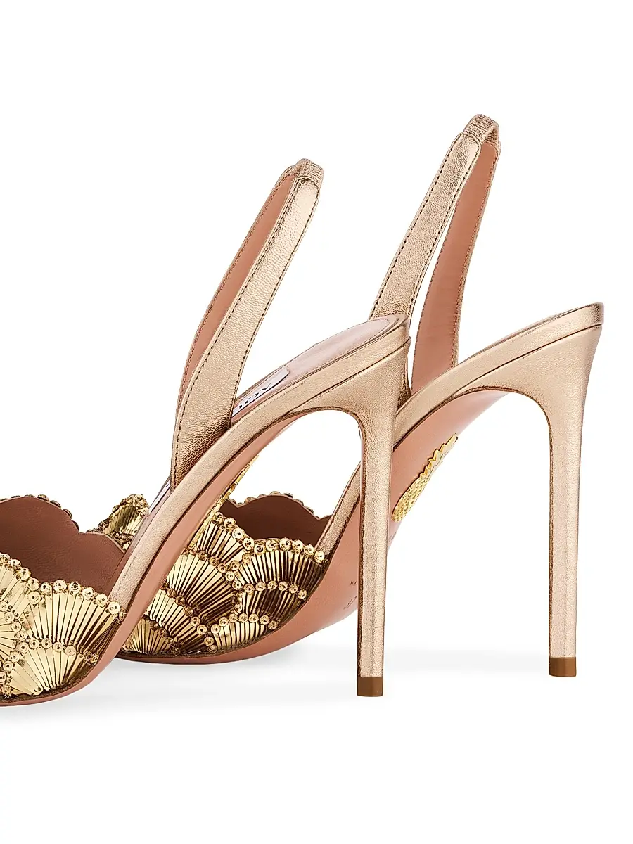 Aquazzura Women's Ce Soir Leather Stiletto Sandals | Thumbnail 4 Aquazzura Women's Ce Soir Leather Stiletto Sandals | Thumbnail 4