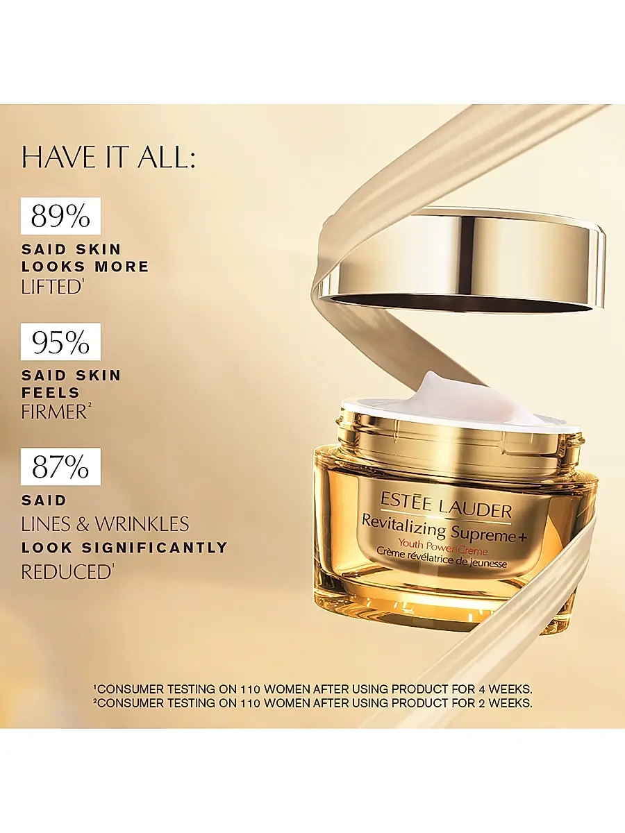 Estée Lauder Women's Revitalizing Supreme+ Youth Power Cream Moisturizer With Hyaluronic Acid & Peptides | Thumbnail 8