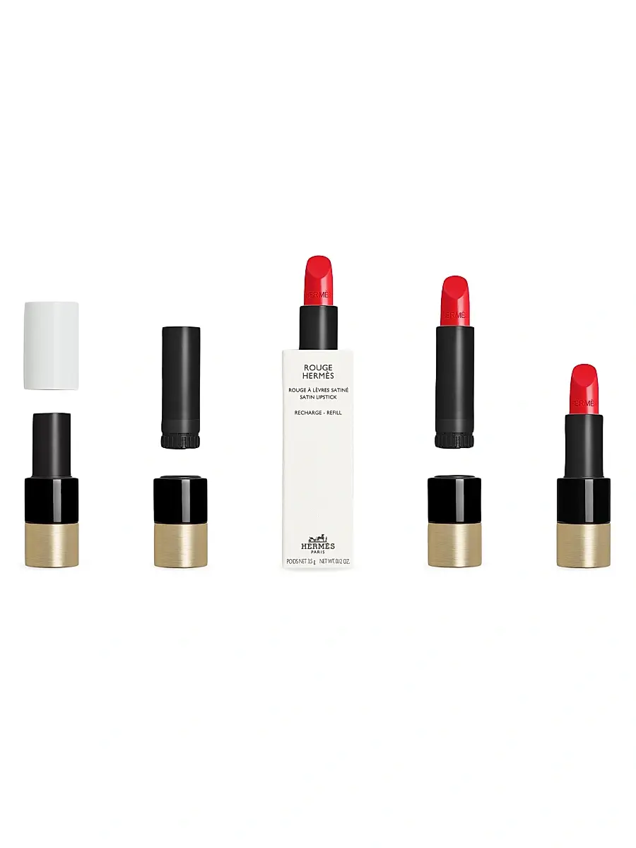 HERMÈS Women's Rouge Hermes Satin Lipstick Refill | Thumbnail 7 HERMÈS Women's Rouge Hermes Satin Lipstick Refill | Thumbnail 7