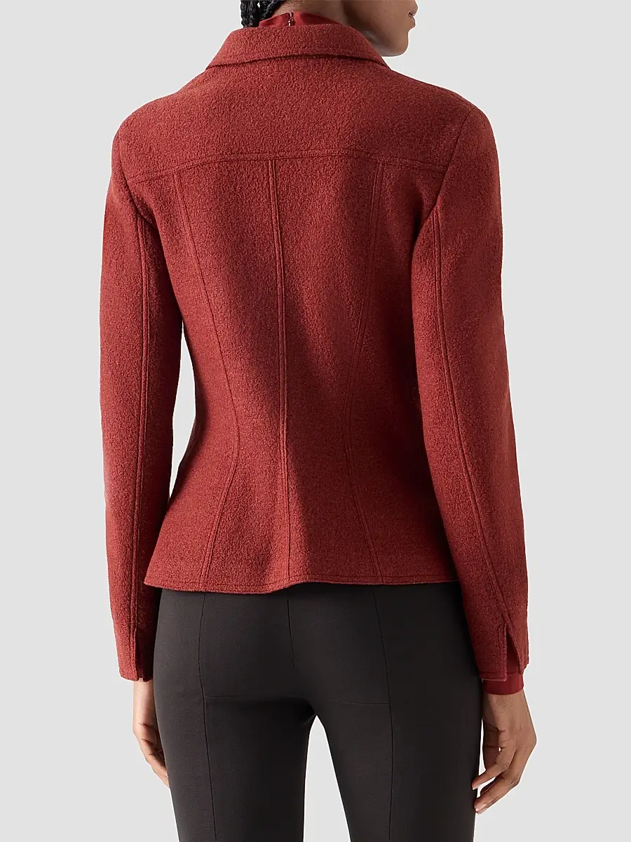 Akris punto Women's Boiled Wool Short Jacket | Thumbnail 3
