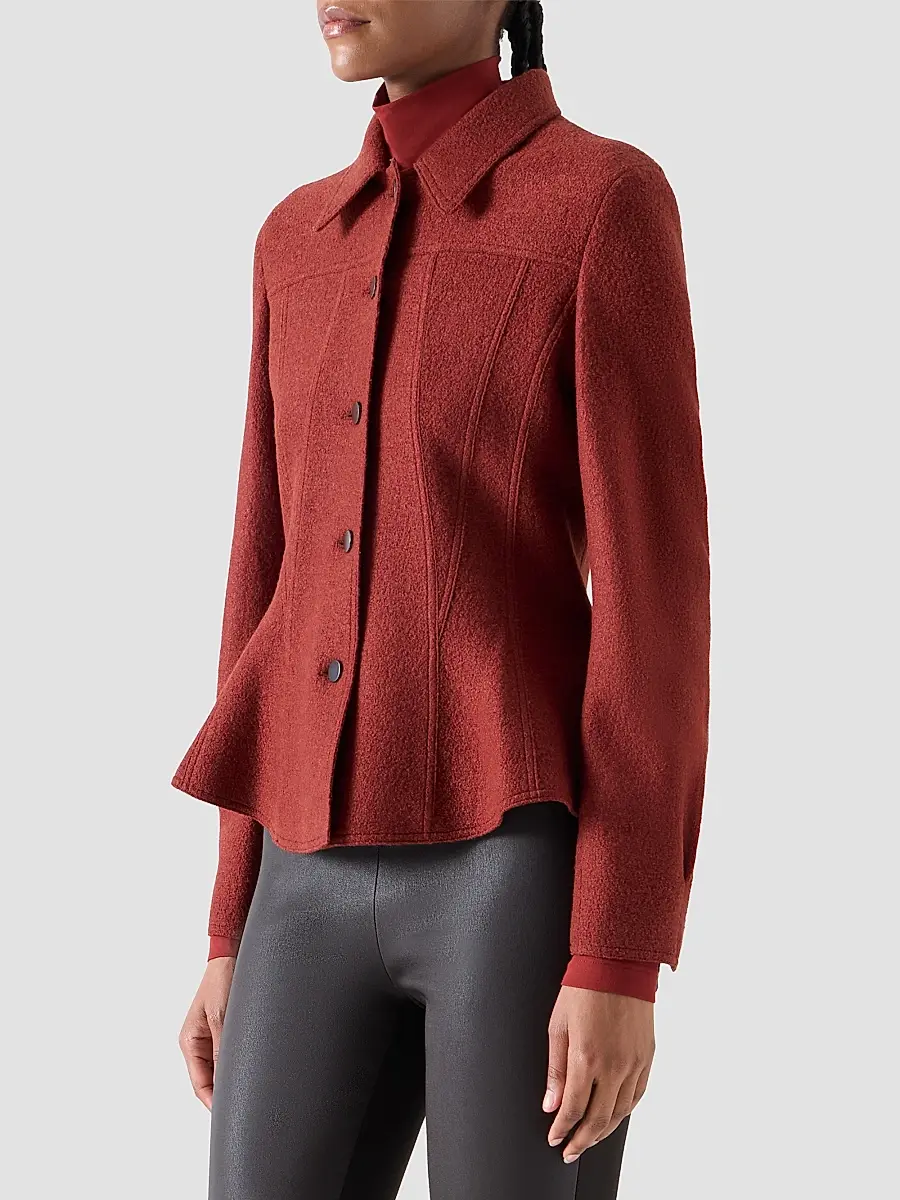 Akris punto Women's Boiled Wool Short Jacket | Thumbnail 6