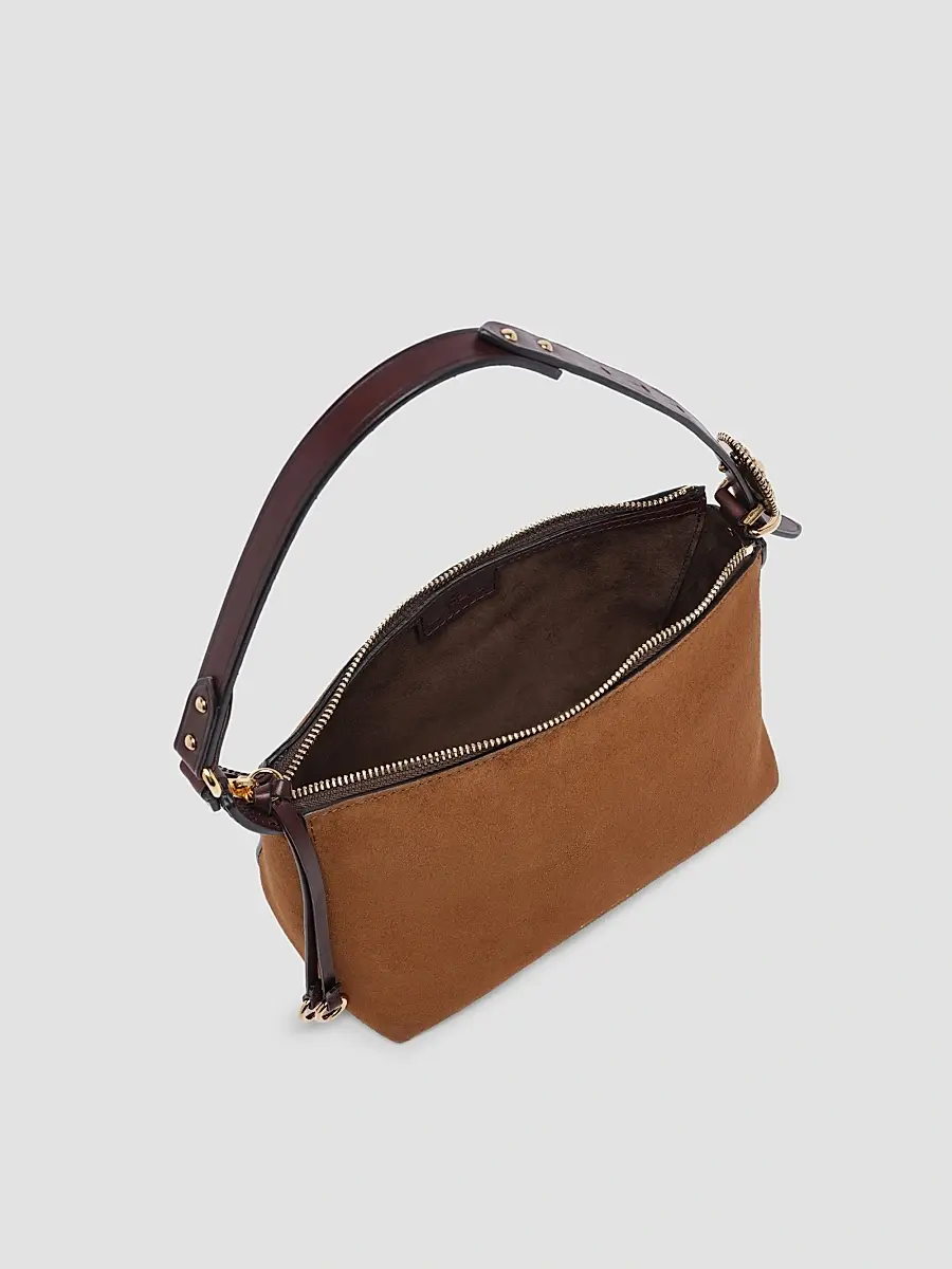 Etro Women's Small Suede Hobo Shoulder Bag | Thumbnail 4 Etro Women's Small Suede Hobo Shoulder Bag | Thumbnail 4
