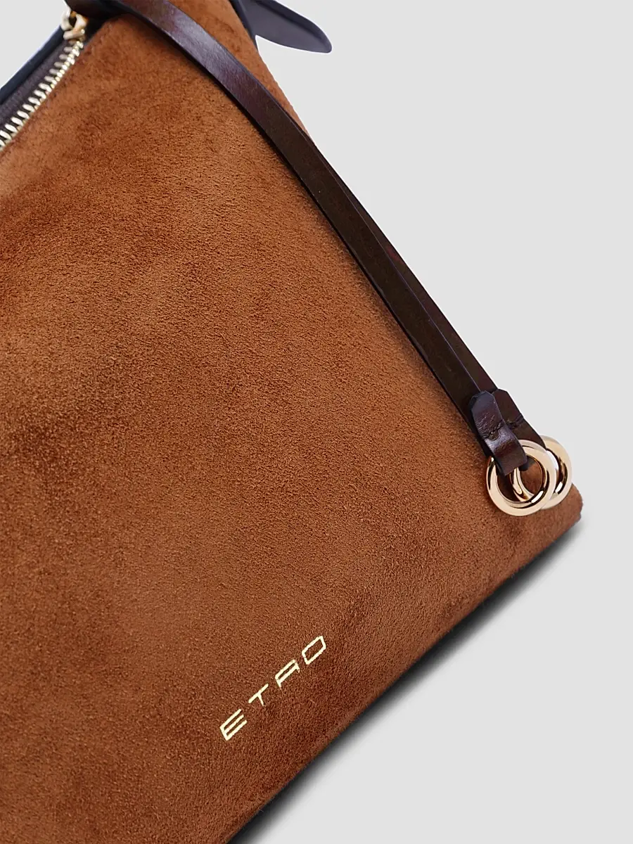 Etro Women's Small Suede Hobo Shoulder Bag | Thumbnail 7 Etro Women's Small Suede Hobo Shoulder Bag | Thumbnail 7