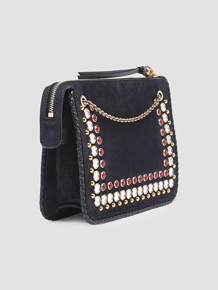 Etro Women's Studded Suede Crossbody Clutch | Thumbnail 5