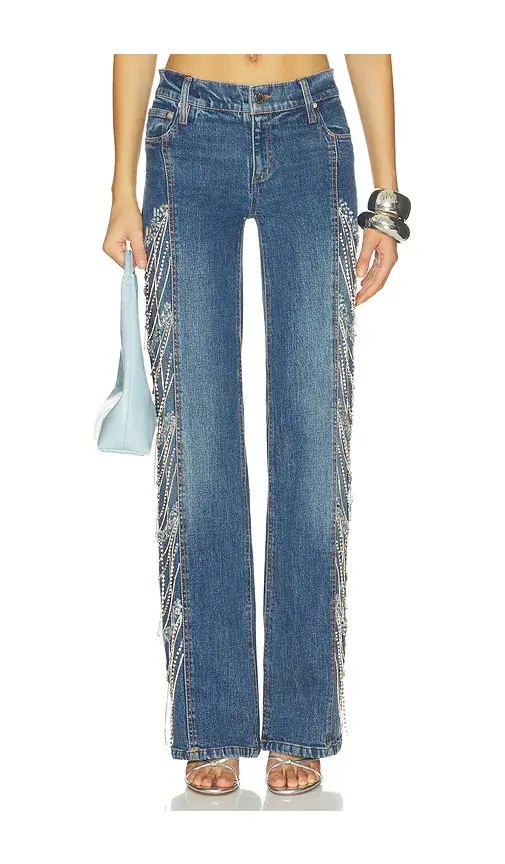 Alice + Olivia Alice + Olivia Roxie Embellished Jean | Thumbnail 2 Alice + Olivia Alice + Olivia Roxie Embellished Jean | Thumbnail 2