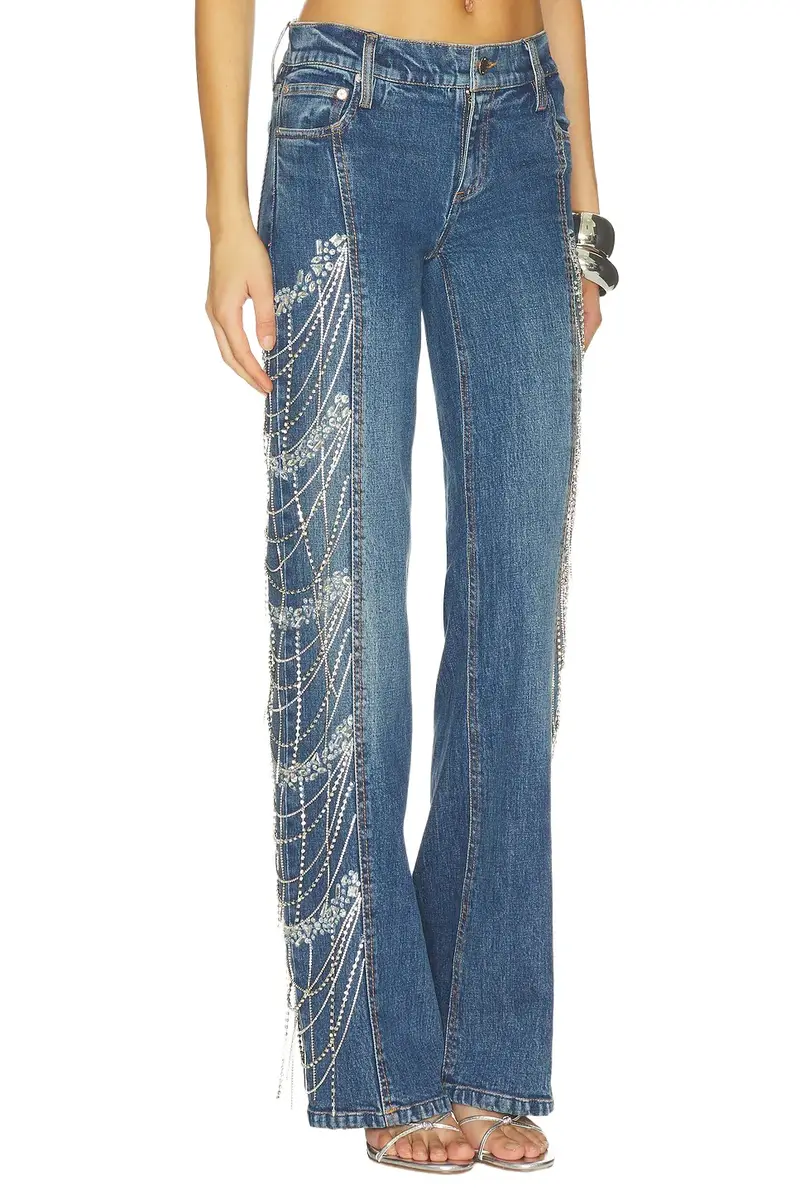 Alice + Olivia Roxie Embellished Jean Alice + Olivia Roxie Embellished Jean