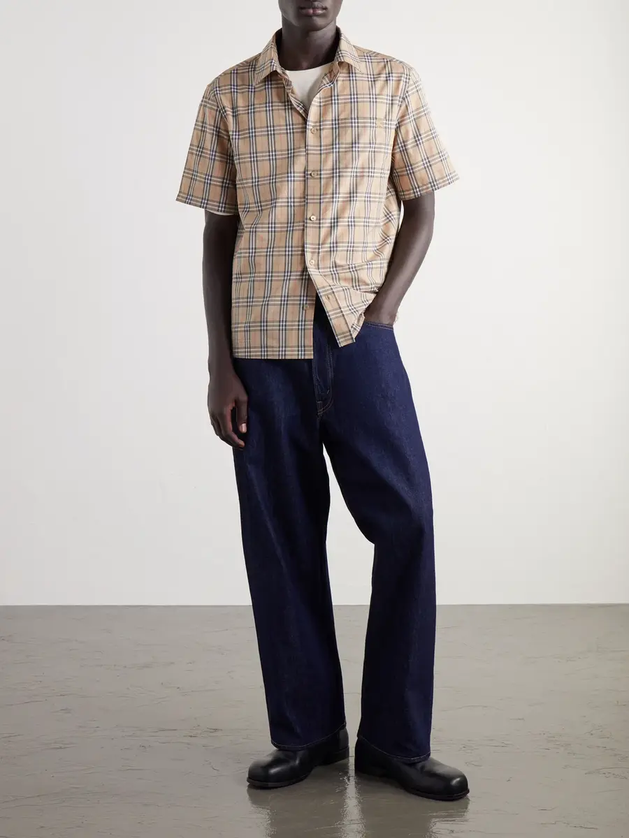 Burberry Checked Cotton-Poplin Shirt - Men | Thumbnail 2 Burberry Checked Cotton-Poplin Shirt - Men | Thumbnail 2