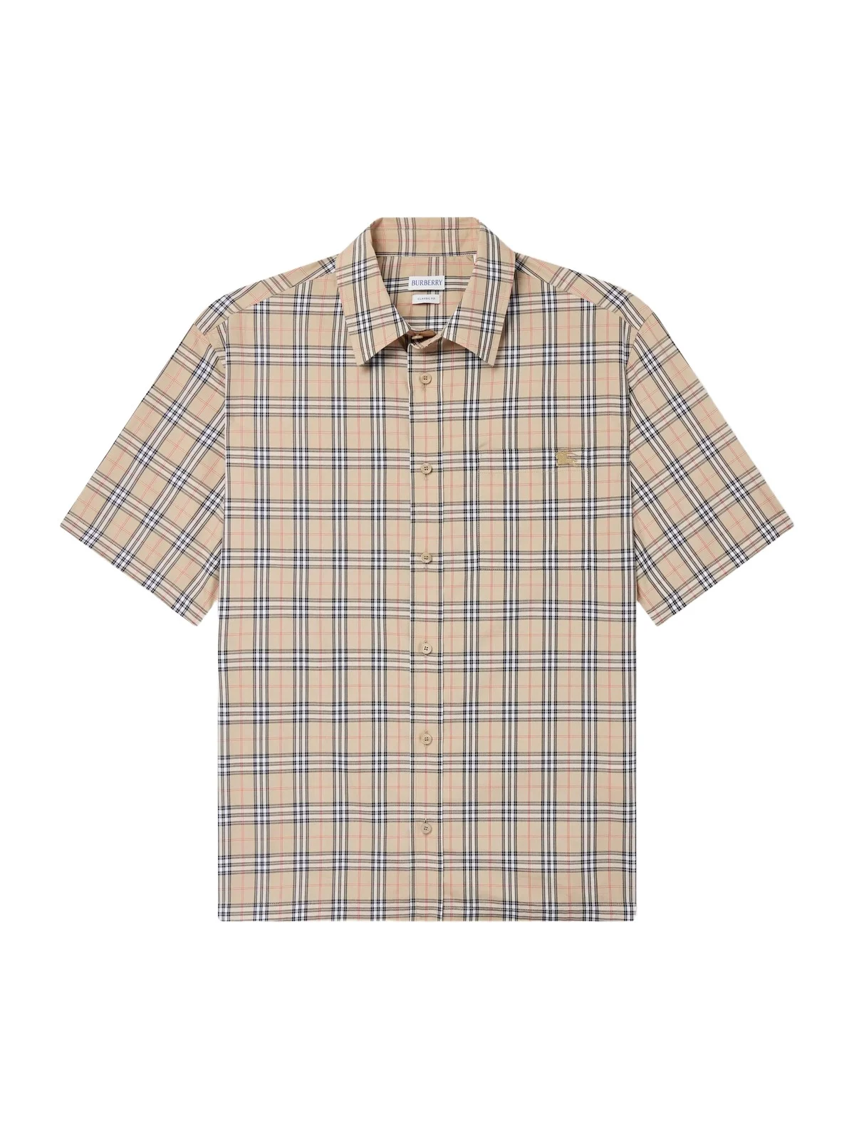Checked Cotton-Poplin Shirt - Men Checked Cotton-Poplin Shirt - Men
