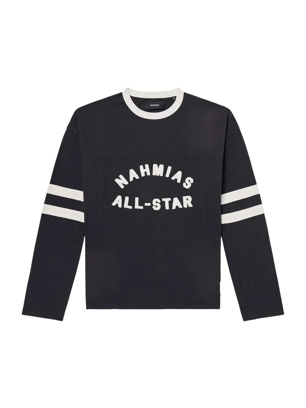 All Star Varsity Logo-Appliquéd Striped Cotton-Jersey T-Shirt - Men All Star Varsity Logo-Appliquéd Striped Cotton-Jersey T-Shirt - Men