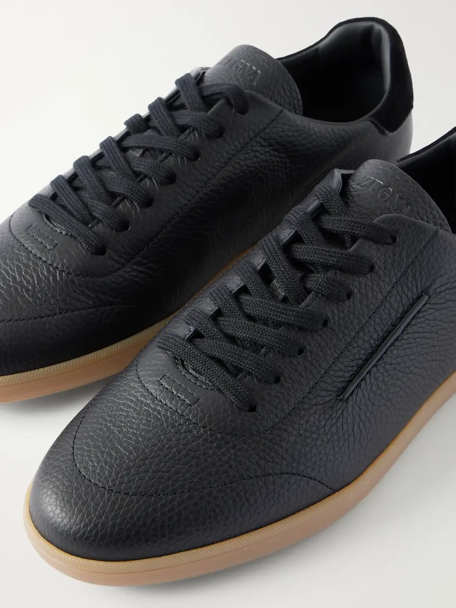 Zegna 232 Full-Grain Leather Sneakers - Men | Thumbnail 5