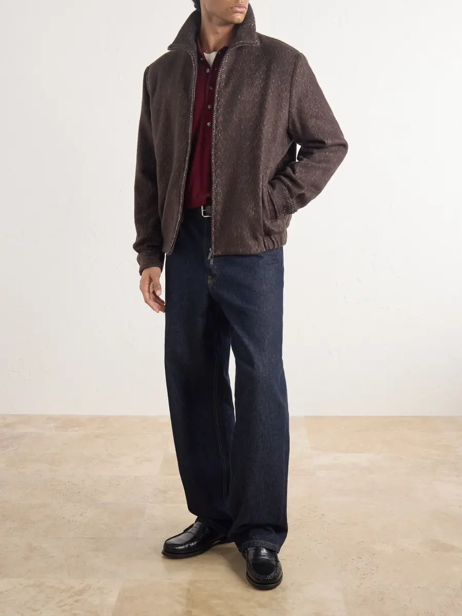 Altea Arden Herringbone Blouson Jacket - Men | Thumbnail 2